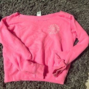 PINK off the shoulder sweatshirt